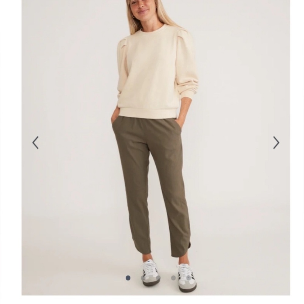 MARINE LAYER ALLISON PANT IN DUSTY OLIVE | size small